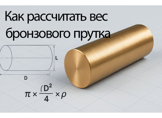 Как рассчитать вес бронзового прутка