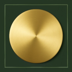 Мишень круглая золотая 50х4 мм Зл99.99 ТУ