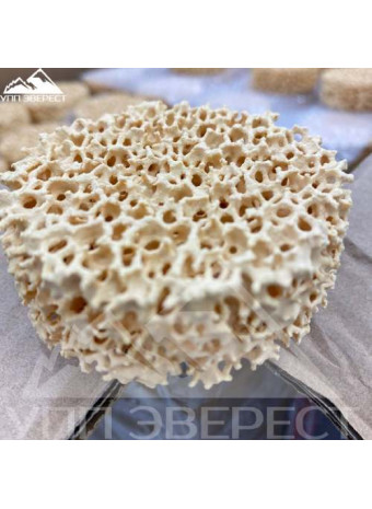 Наша отгрузка: Пенокерамический фильтр оксид циркония, 20 ppi, ф75х22.