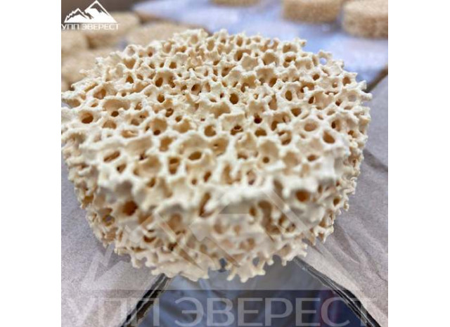 Наша отгрузка: Пенокерамический фильтр оксид циркония, 20 ppi, ф75х22.